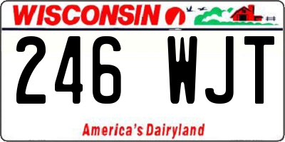 WI license plate 246WJT