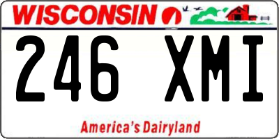 WI license plate 246XMI