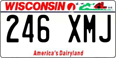 WI license plate 246XMJ