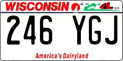 WI license plate 246YGJ