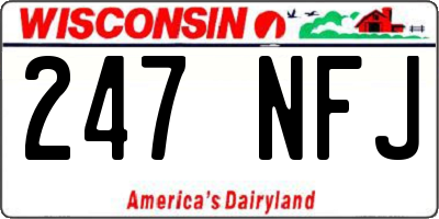 WI license plate 247NFJ