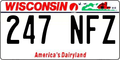 WI license plate 247NFZ