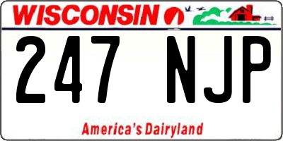 WI license plate 247NJP