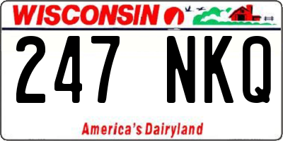 WI license plate 247NKQ