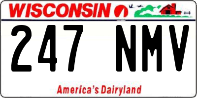 WI license plate 247NMV