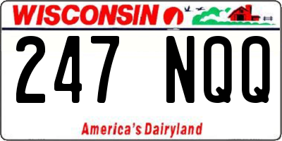 WI license plate 247NQQ