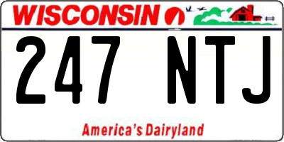 WI license plate 247NTJ