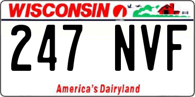 WI license plate 247NVF