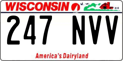 WI license plate 247NVV