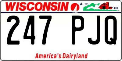 WI license plate 247PJQ