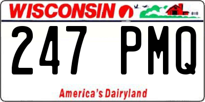 WI license plate 247PMQ