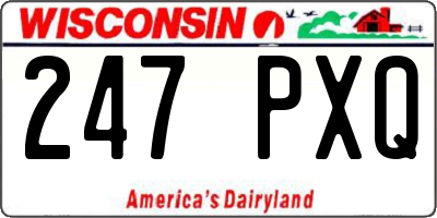 WI license plate 247PXQ