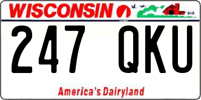 WI license plate 247QKU