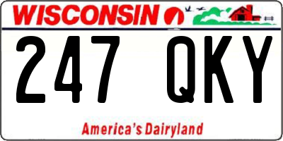 WI license plate 247QKY