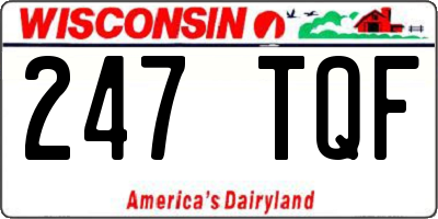 WI license plate 247TQF