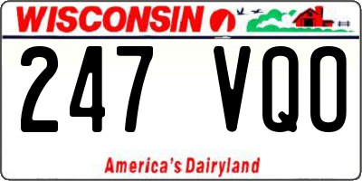 WI license plate 247VQO
