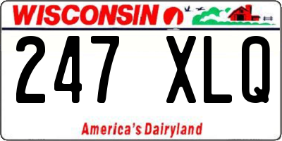 WI license plate 247XLQ