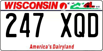 WI license plate 247XQD
