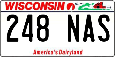 WI license plate 248NAS