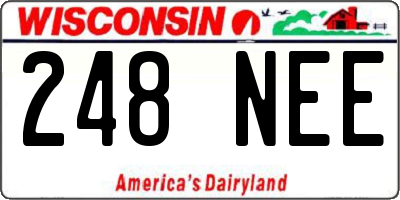 WI license plate 248NEE