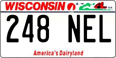 WI license plate 248NEL