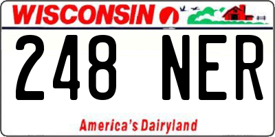 WI license plate 248NER