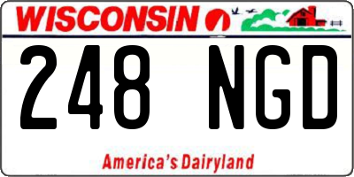 WI license plate 248NGD