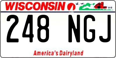 WI license plate 248NGJ