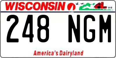WI license plate 248NGM
