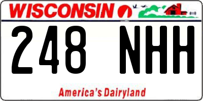 WI license plate 248NHH
