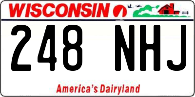 WI license plate 248NHJ