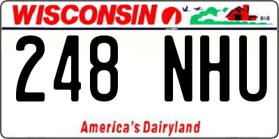 WI license plate 248NHU