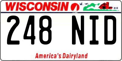 WI license plate 248NID
