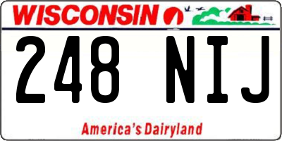 WI license plate 248NIJ