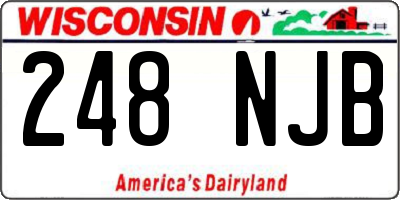 WI license plate 248NJB