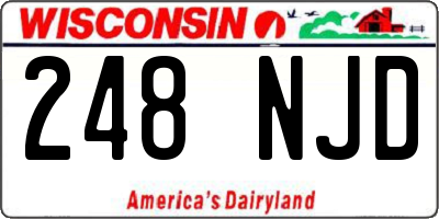 WI license plate 248NJD