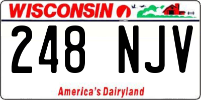 WI license plate 248NJV