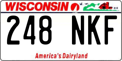 WI license plate 248NKF