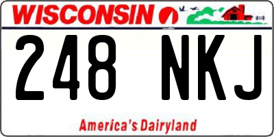 WI license plate 248NKJ