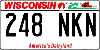 WI license plate 248NKN