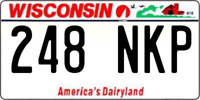 WI license plate 248NKP