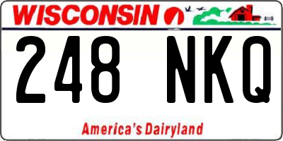WI license plate 248NKQ