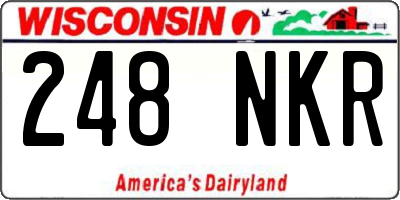 WI license plate 248NKR