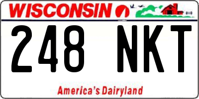 WI license plate 248NKT