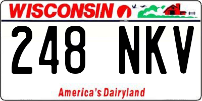 WI license plate 248NKV