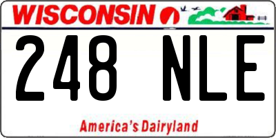 WI license plate 248NLE