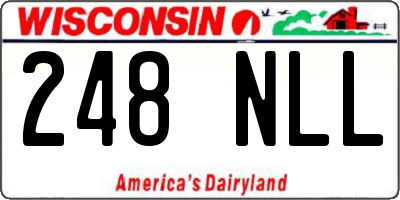 WI license plate 248NLL