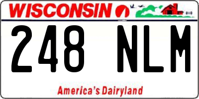 WI license plate 248NLM