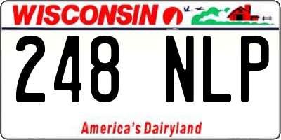 WI license plate 248NLP
