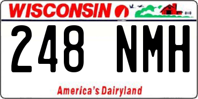 WI license plate 248NMH